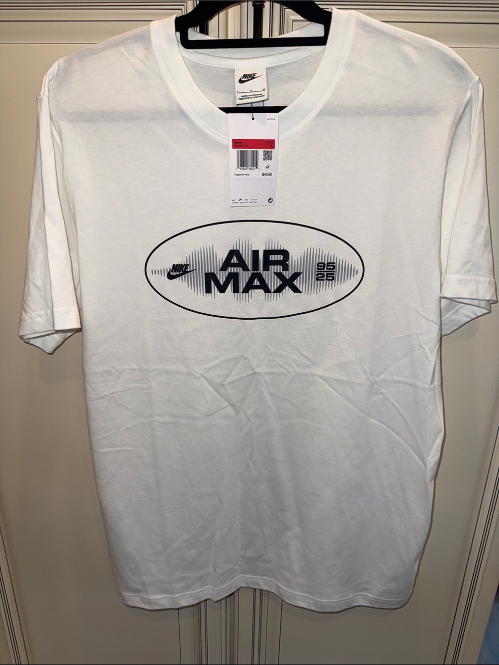 Nike White Air Max Graphic Short Sleeve Tee